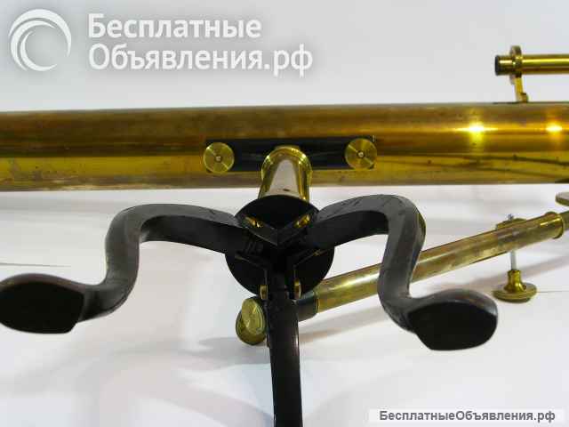 Редкий антикварный бронзовый телескоп A.Bardou. Продажа антиквариата