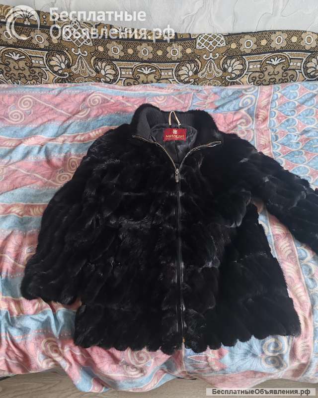 Полушубок натуральный мех б/у