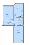 2 к кв. 63,18кв.м.Россия, Краснодарский край, Динской район, Динская станица, Тельмана улица