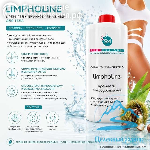 «LimpoLine» Крем-гель лимфодренажный/ 750 мл