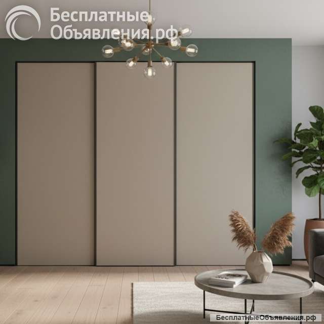 Дверь-купе ARISTO SLIM LINE, ЛДСП EGGER, профиль черный матовый