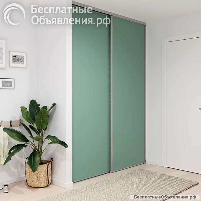 Дверь-купе ARISTO SLIM LINE, МДФ EVOGLOSS, профиль хром матовый
