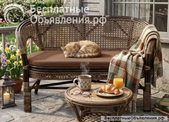 Диваны из натурального ротанга