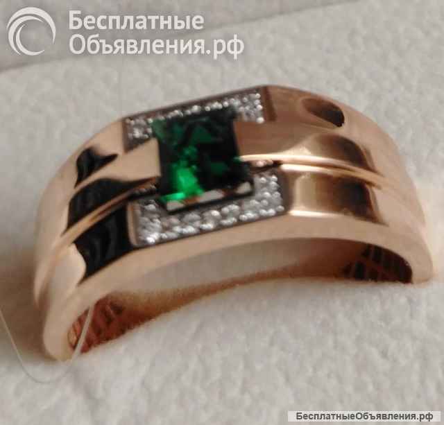 Золотой перстень с якутскими бриллиантами