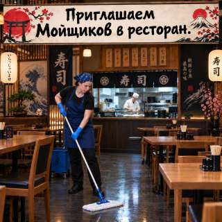 МОЙЩИКИ в ресторан японской кухни
