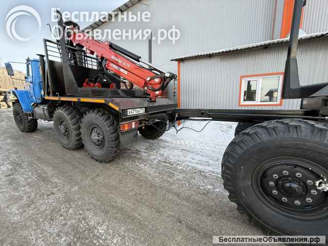 Лесовоз Урал ЯМЗ-236НЕ2 с новым КМУ Велмаш 10