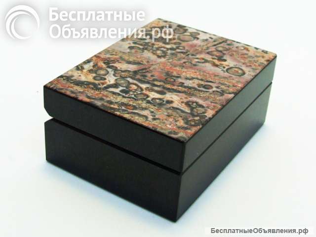 Леопардовая Яшма Каменная Шкатулка