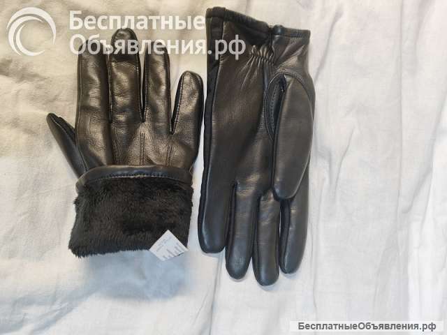 Перчатки кожаные привезены из США