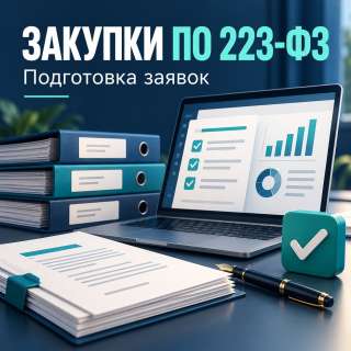 Подготовка заявок на закупки по 223 ФЗ