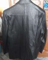 Кожаный пиджак мужской 2XL