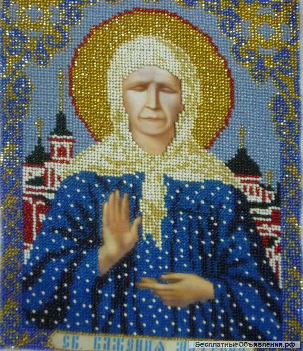 Иконы картины вышитые чешским бисером