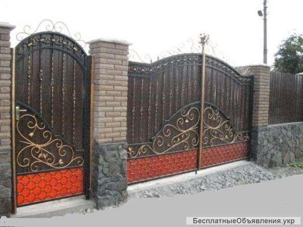 Кованные ограждения. Ворота. Калитки. Заборы.