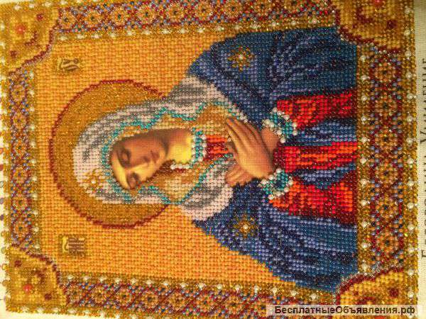 Иконы бисером - Икона Богоматери «Умиление»