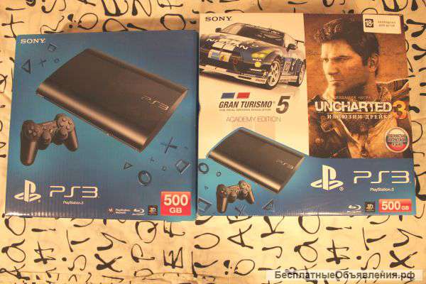 Playstation 3 Super Slim 500 GB. + игры