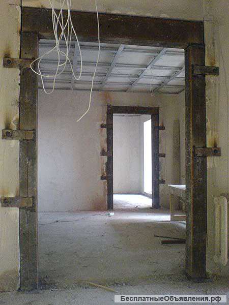 Металлоконструкции, стягивание металлопоясами домов и ветхих сооружений