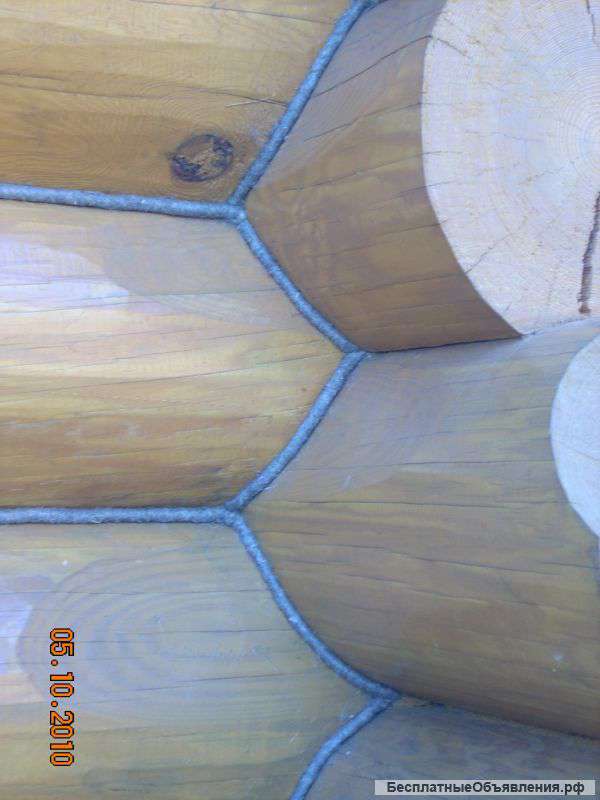 Конопатка домов и бань