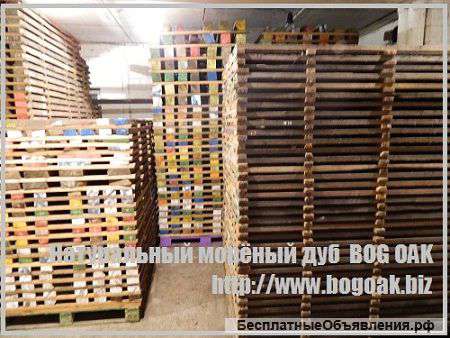 Шпон натурального морёного дуба. Bog Oak.