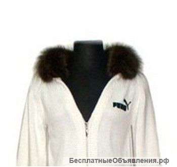 Опушка из меха енота