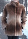 Шуба из Канадского Бобра с отделкой из Соболя