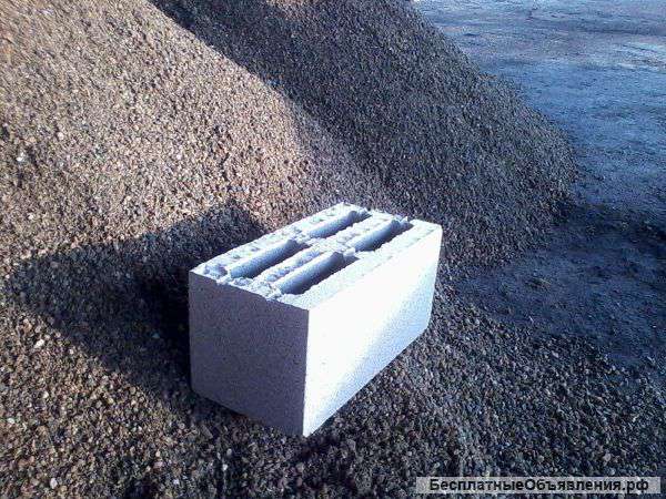 Стеновой блок. Отсев, ракушка, керамзит.