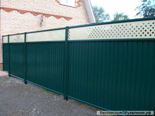 Модульный забор (двухсторонний профлист)