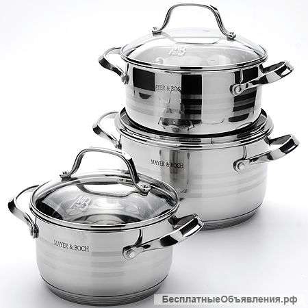 Набор кастрюль (6 предметов) арт.24041