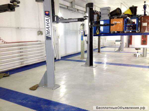 Модульная плитка ПВХ УНИПОЛ сборное напольное покрытие для цеха предприятия