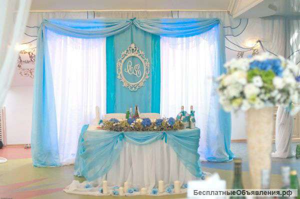 Украшение зала, декор на свадьбу Одинцово, Москва