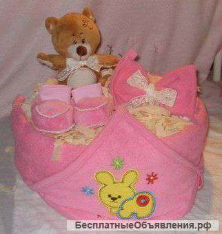 Торт из памперсов-сюрприз