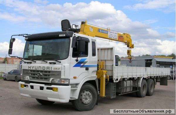 Самогруз, услуги крана манипулятора