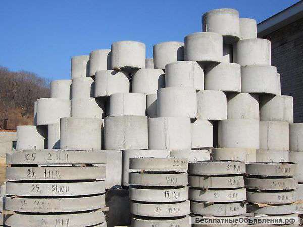 Железобетонные кольца, плиты перекрытия от производителя