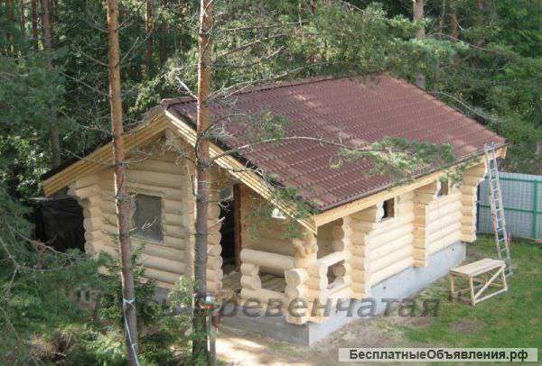 Шлифовка срубов