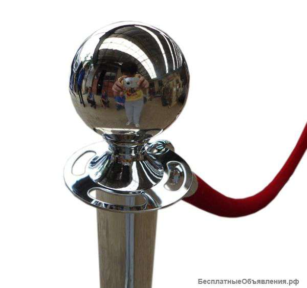 Канатное ограждение PR-стойки под декоративный канат Barrier Classic 09 под Серебро или Золото