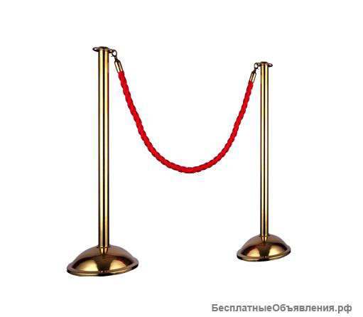 Канатное ограждение PR-стойка Barrier Classic 07 под Серебро или Золото