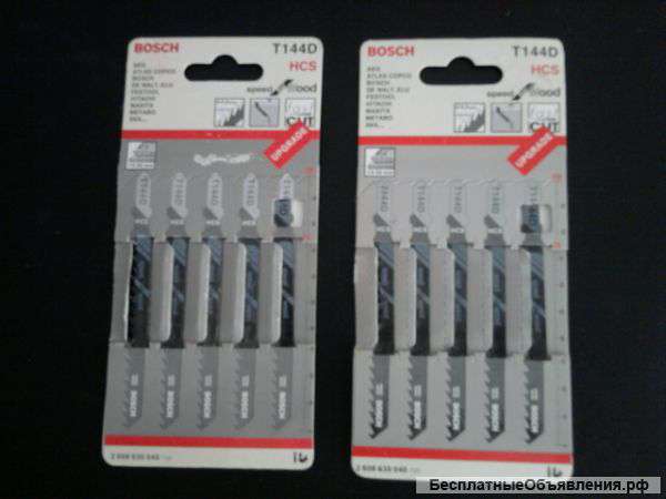 Набор лобзиковых пилок Bosch T 144 D, HCS