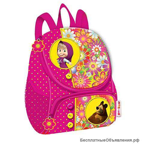 Рюкзак малый Маша и Медведь Цветочная поляна