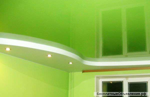 Натяжные потолки - только алюминиевый багет