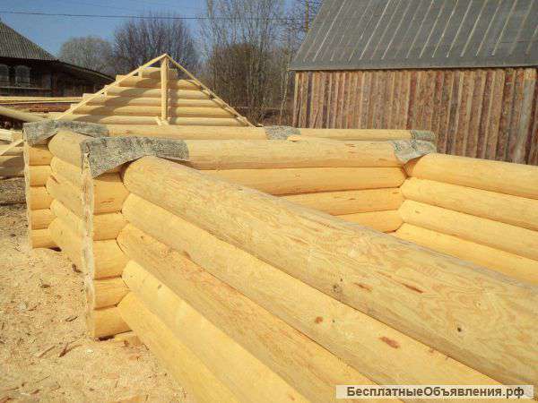 Срубы ручная рубуа, строжка