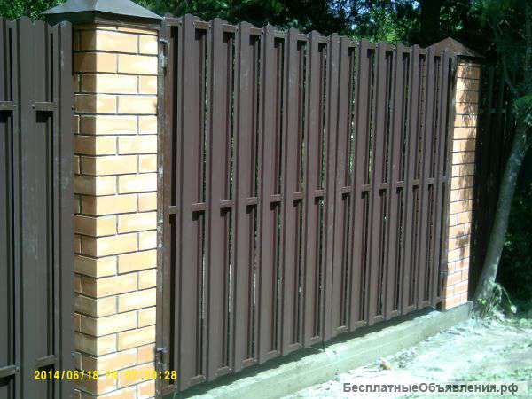 Установка заборов