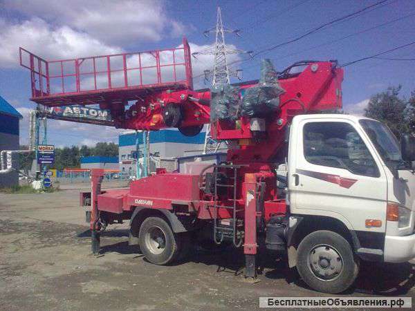 Аренда автовышки 18-28 м люлбка балкон