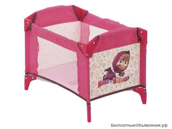 Кроватка в коробке Маша и Медведь