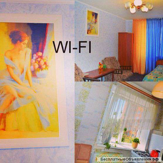 Однокомнатную квартиру посуточно, по часам