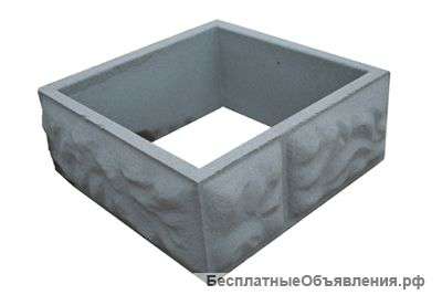 Забор декоративный, элементы забора, Блок Столба БС-40 400х400х165