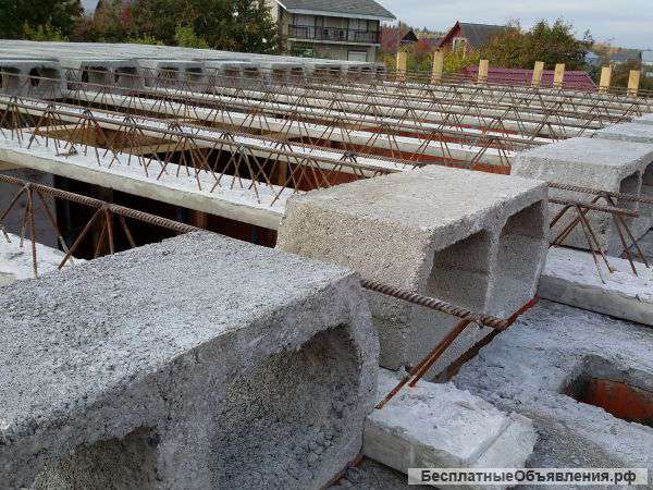 Перекрытия сборно-монолитные, балочные перекрытия РАДИАЛ