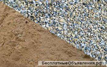 Щебень, песок, гравий с карьера с доставкой