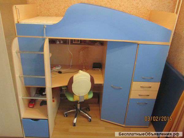 Кровать - чердак с матрасом