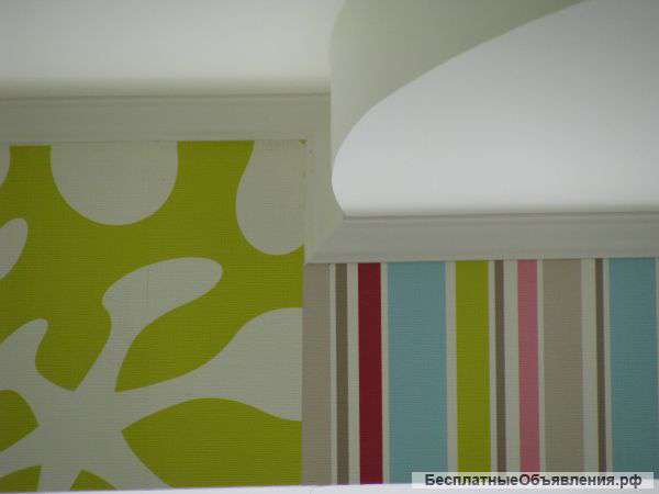 Поклейка всех видов обоев