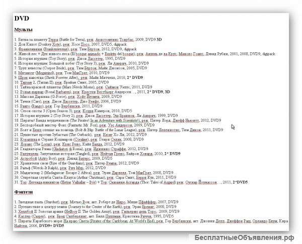 Коллекцию DVD и блю-рэй дисков