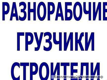 Разнорабочие и грузчики. (бригады до 50 человек)