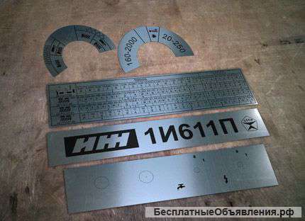 Таблички для станка 1И611П